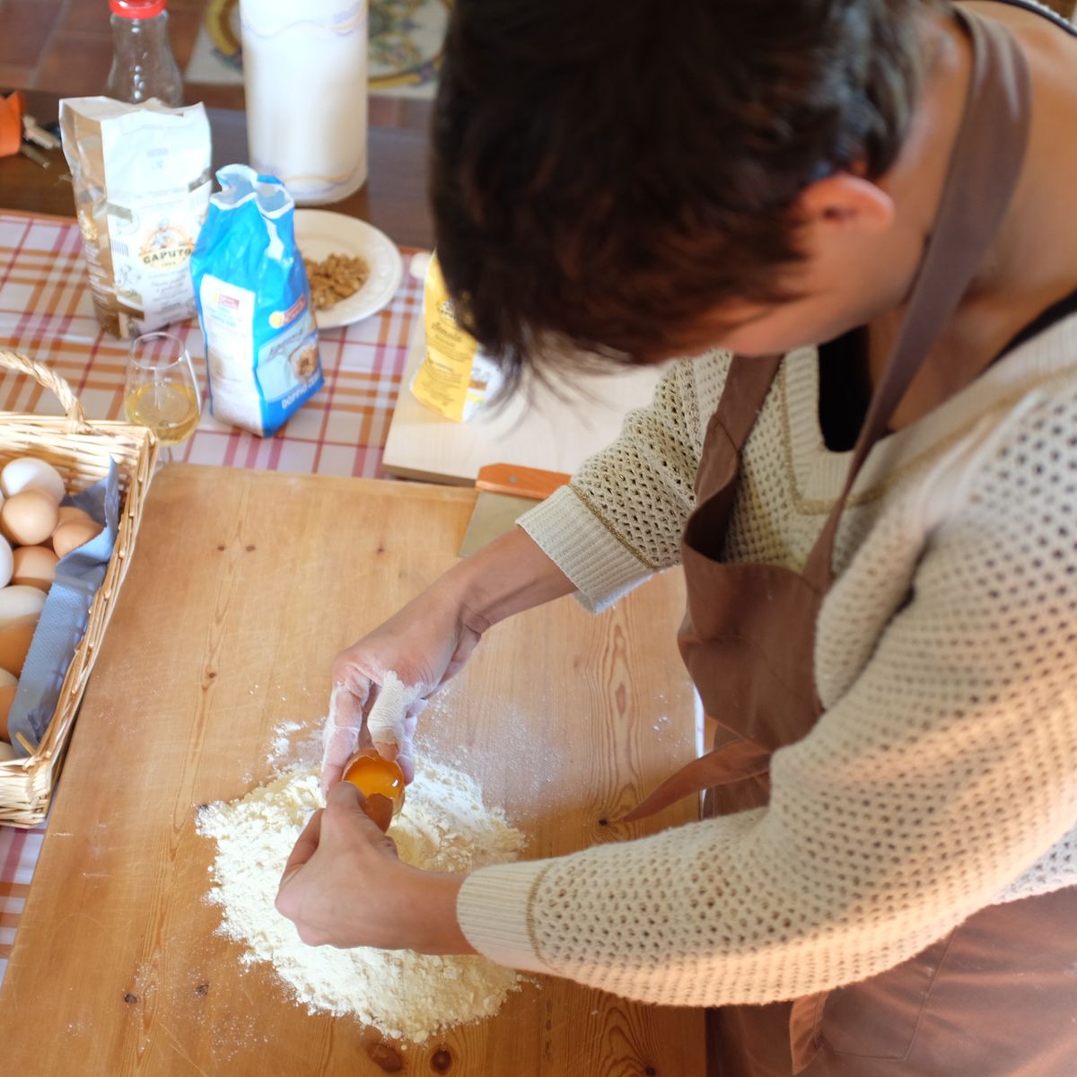 Cours de cuisine privés à la ferme : fabrication de pâtes