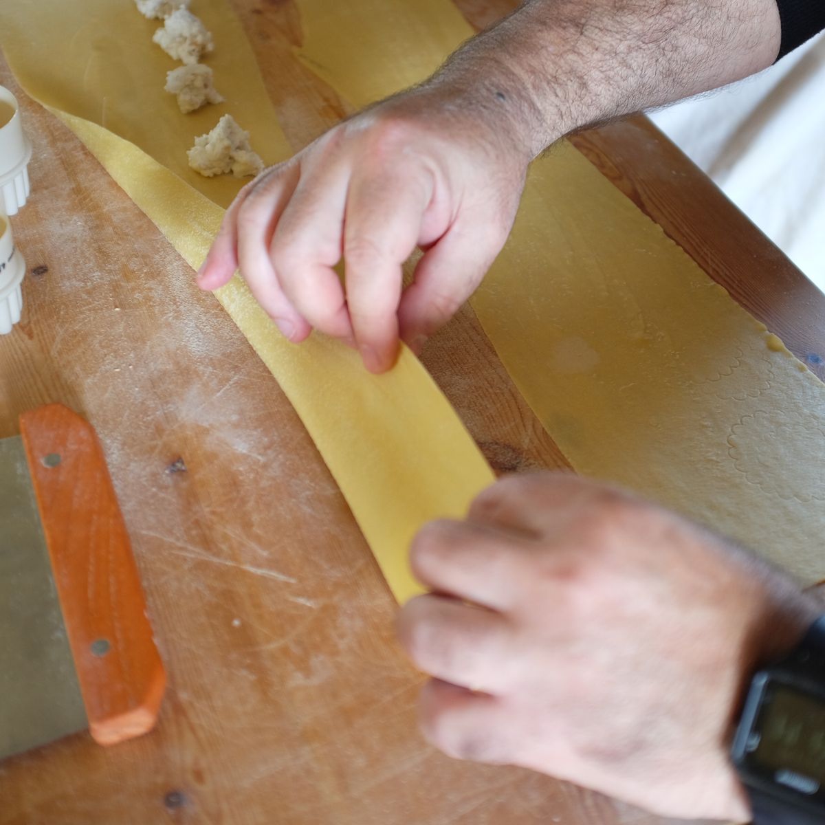 Cours de cuisine privés à la ferme : fabrication de pâtes