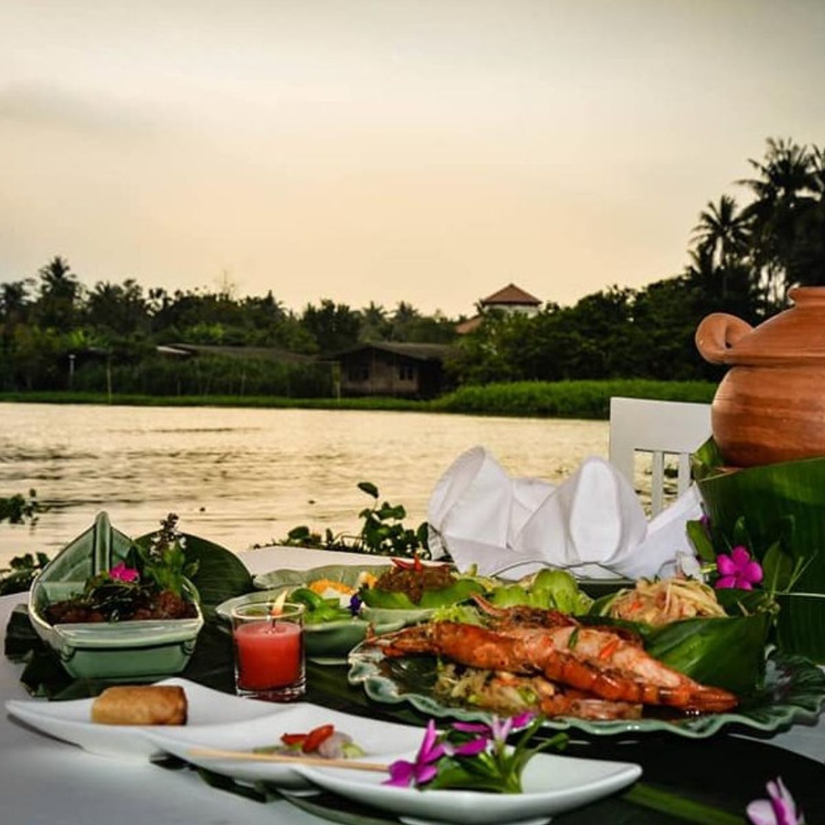 Cooking Class with Two Market Tours and River Boat Trip