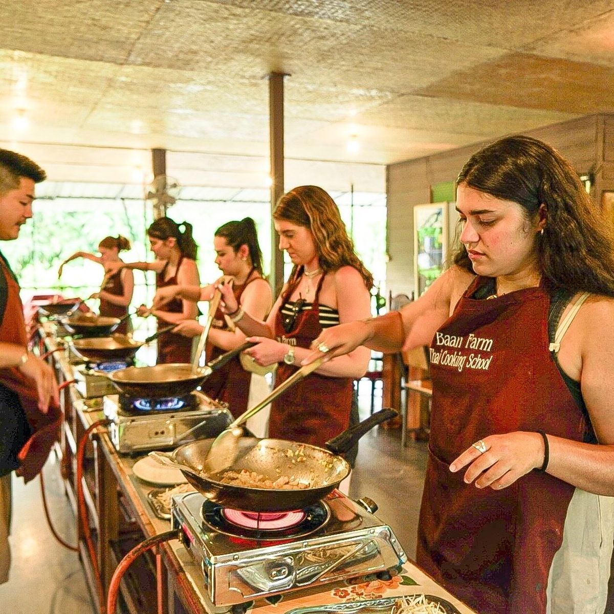 Cooking with Fresh Ingredients at Organic Farm with Local Market Tour