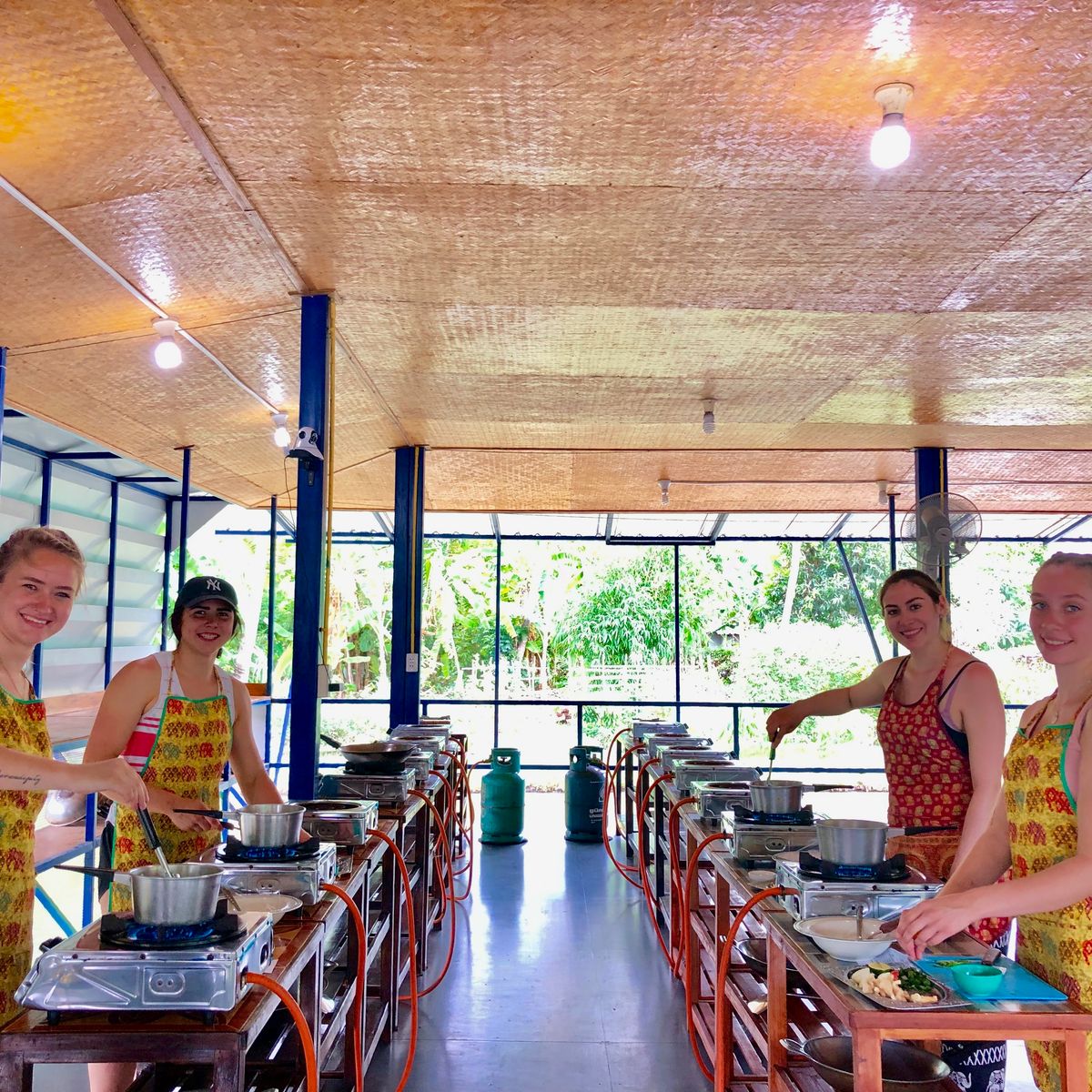 Cooking with Fresh Ingredients at Organic Farm with Local Market Tour