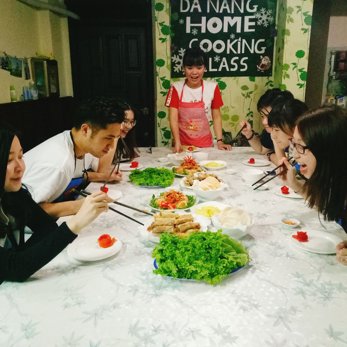 Vietnamese Home Cooking Class with Farming, Market Tour, and Coffee Tasting