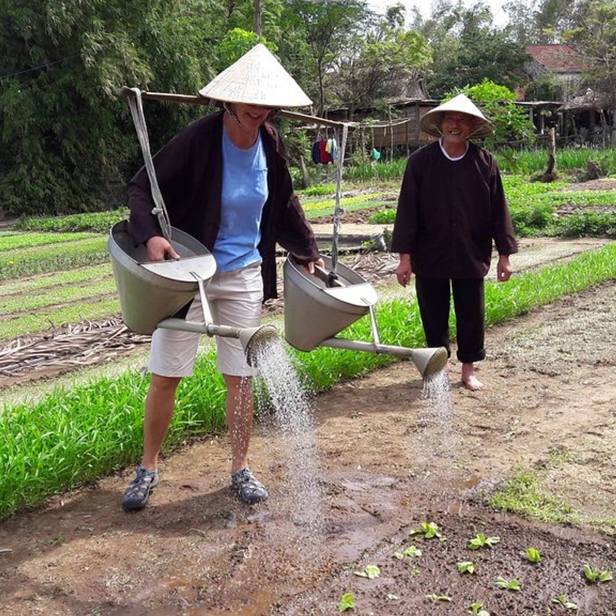 Cooking Class with Farming Experience and Market Tour in Danang