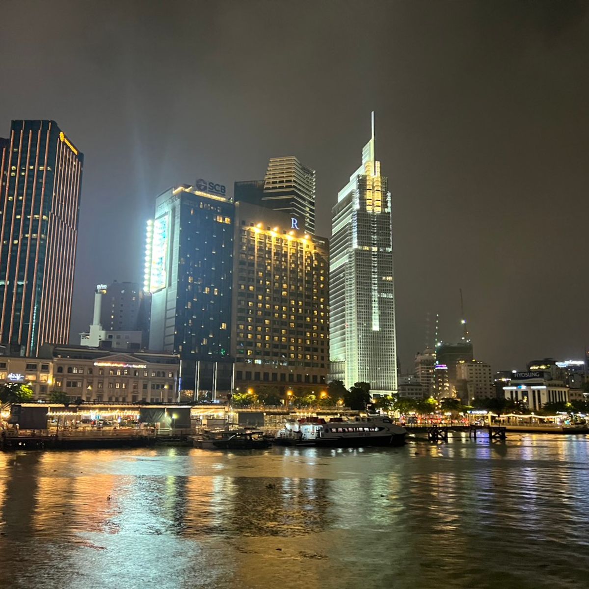 Dinner While Cruising Along Saigon River