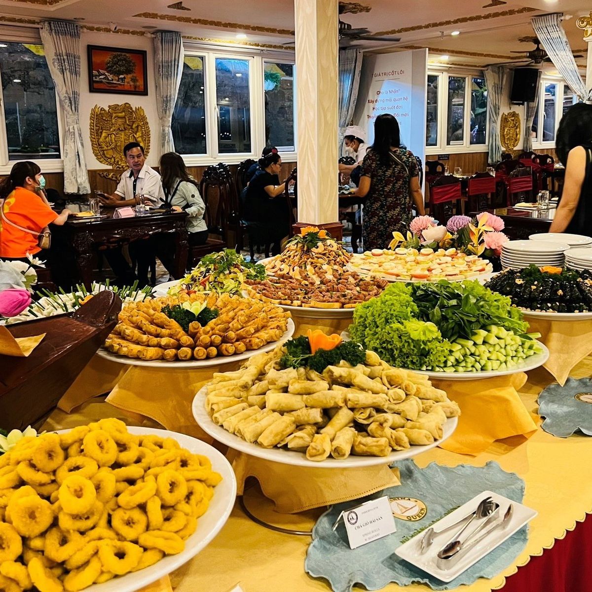 Dinner While Cruising Along Saigon River