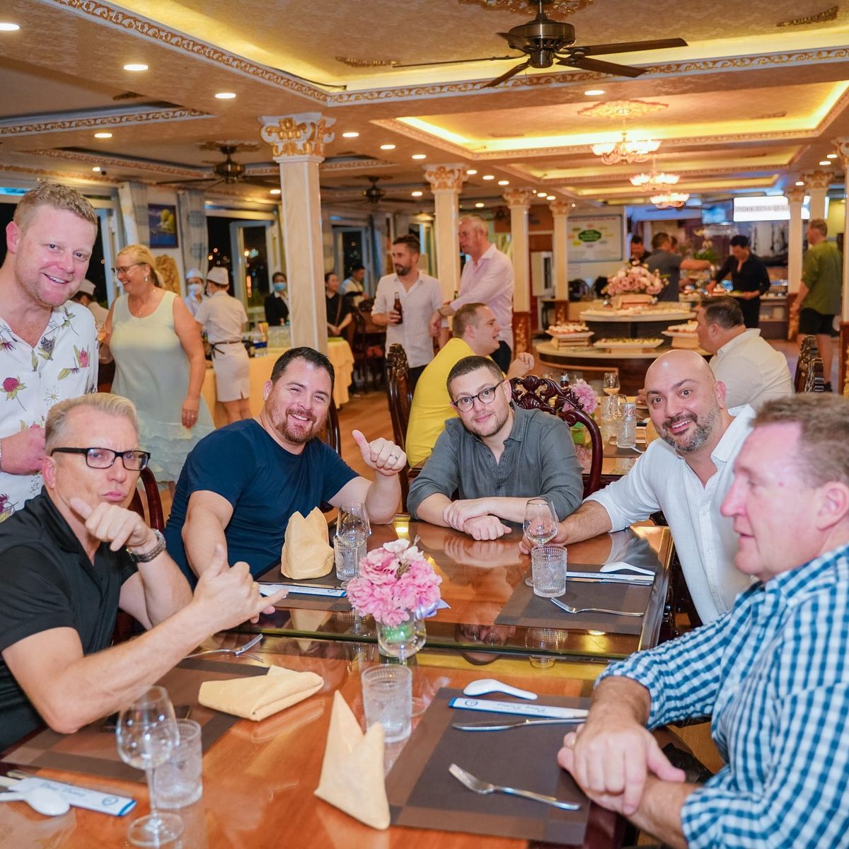 Dinner While Cruising Along Saigon River