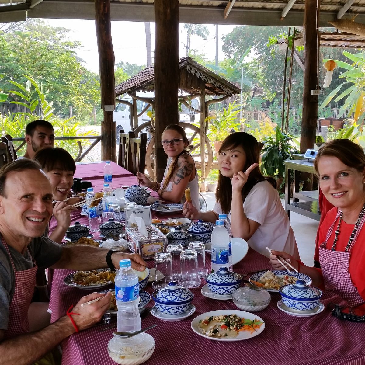 Authentic Thai Cooking in a Garden with Easy and Simple Recipe