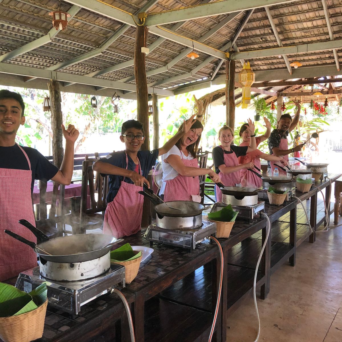 Authentic Thai Cooking in a Garden with Easy and Simple Recipe