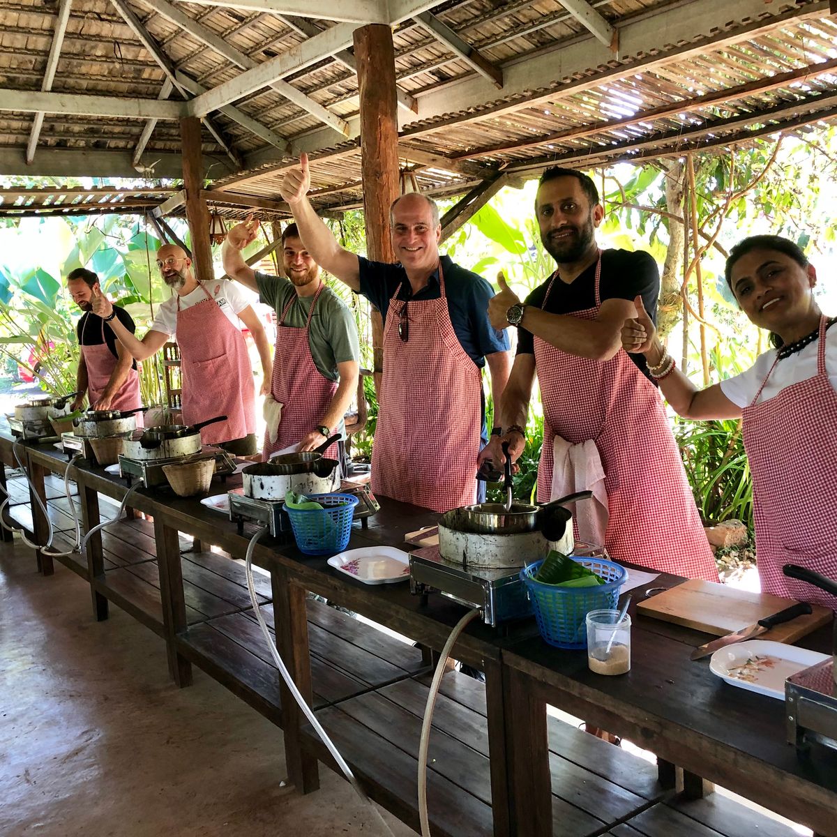 Authentic Thai Cooking in a Garden with Easy and Simple Recipe