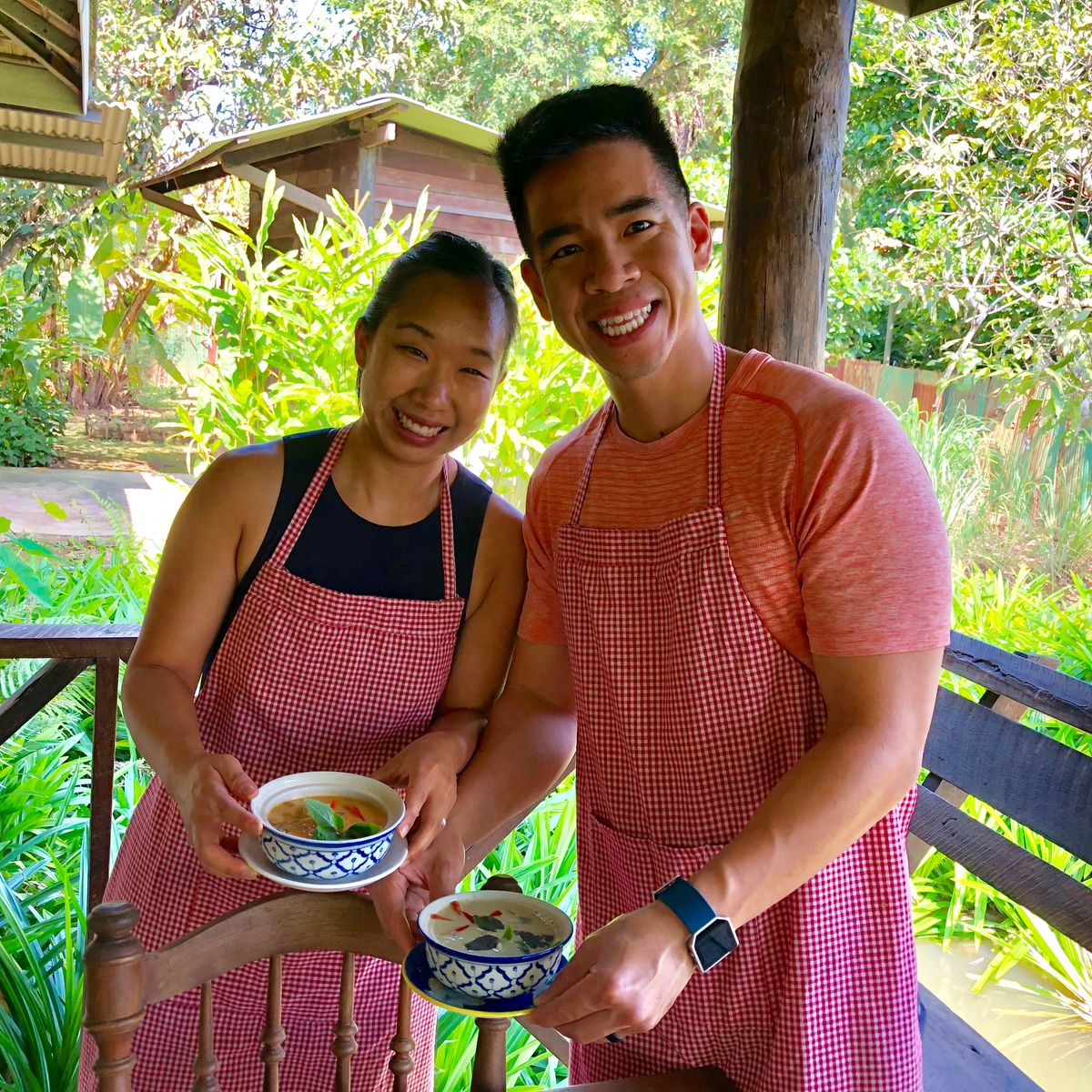 Authentic Thai Cooking in a Garden with Easy and Simple Recipe