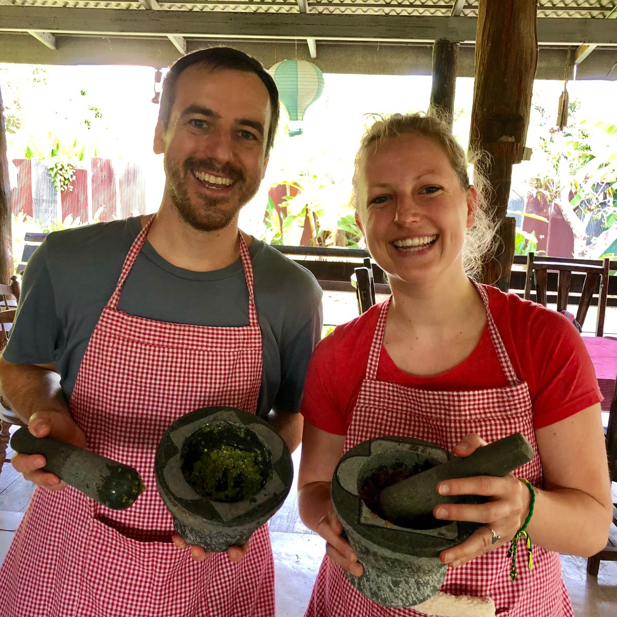 Authentic Thai Cooking in a Garden with Easy and Simple Recipe
