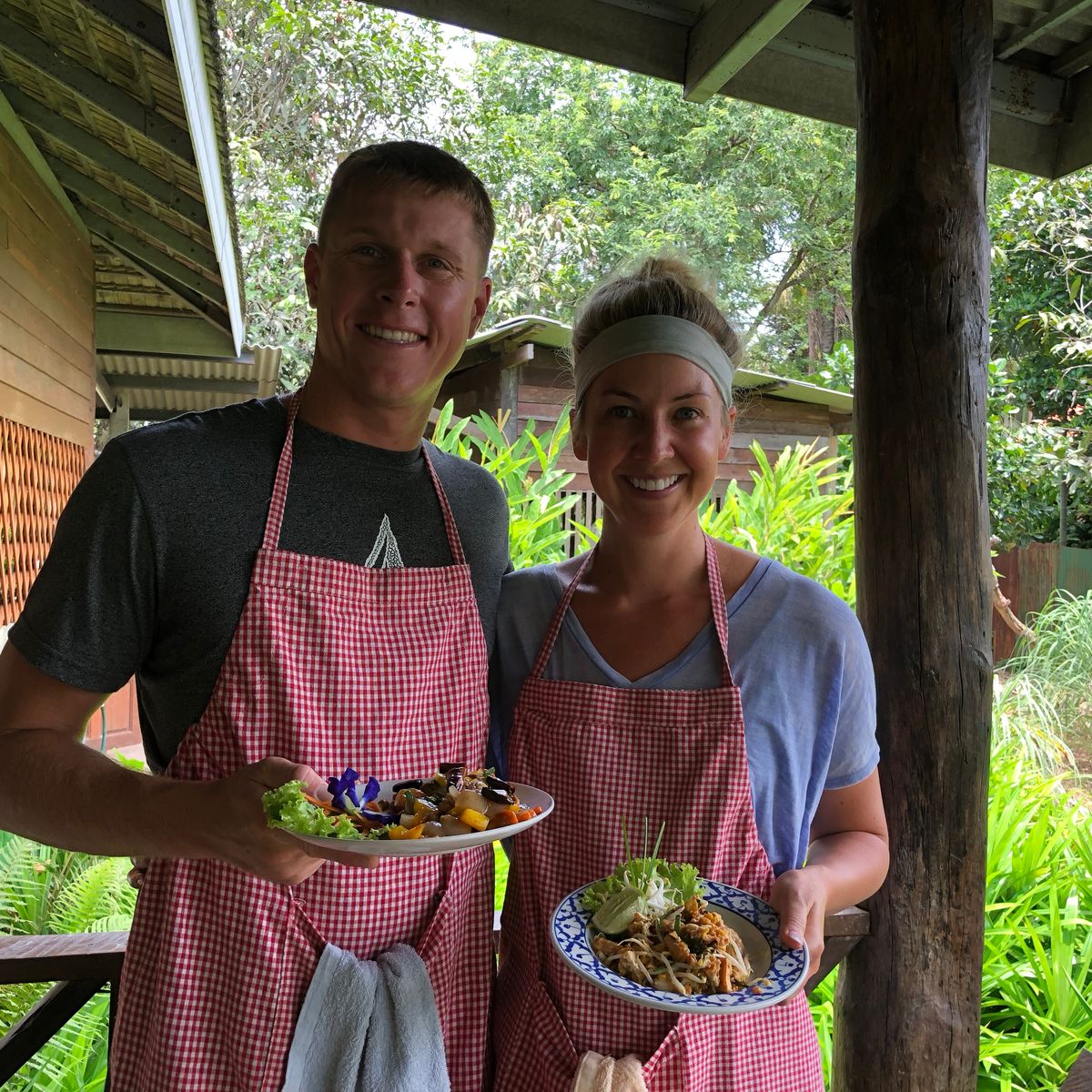 Authentic Thai Cooking in a Garden with Easy and Simple Recipe