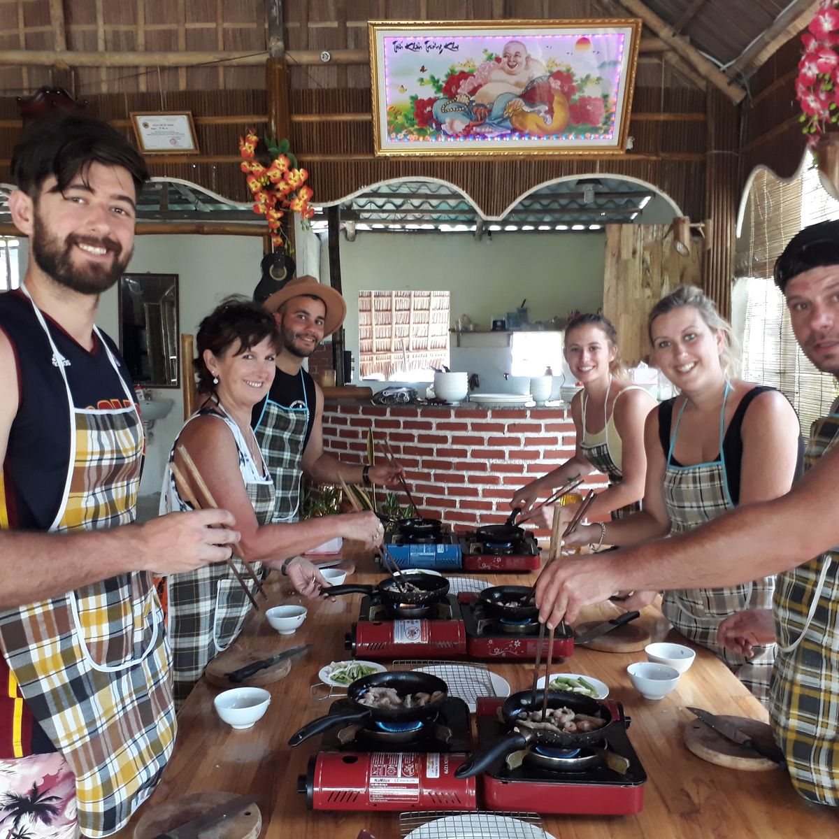 Eco Cooking Class & Fishing Tour on Bamboo Basket Boat