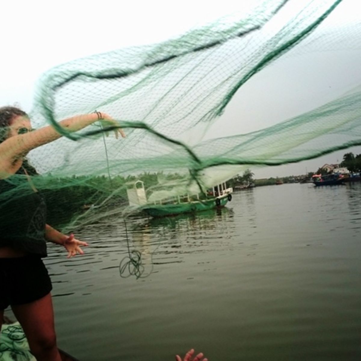 Eco Cooking Class & Fishing Tour on Bamboo Basket Boat
