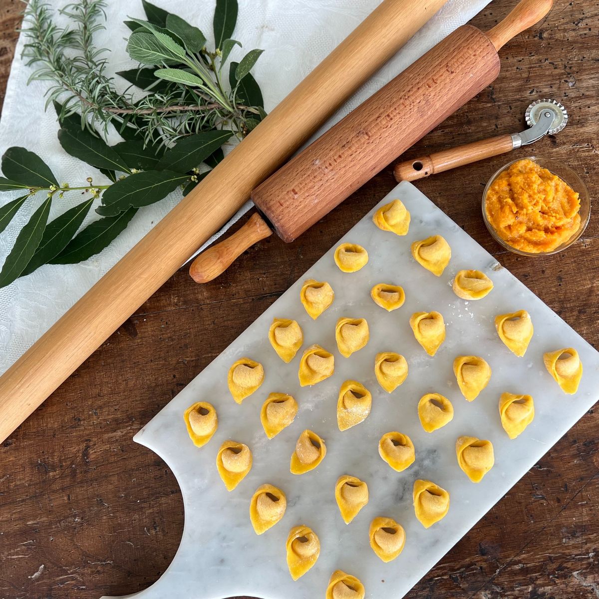 A Culinary Experience Featuring Classic Emilian Pumpkin Tortelloni