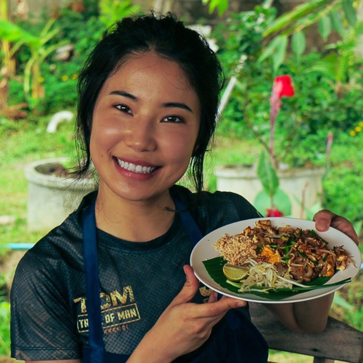Expérience de cuisine bio à la ferme d'une demi-journée à Chiang Mai