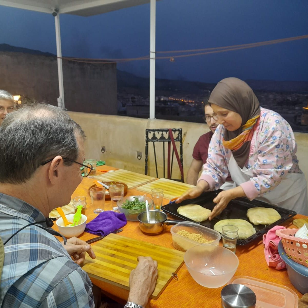 Rooftop Cooking Class in Medina with Grandmother Fatima
