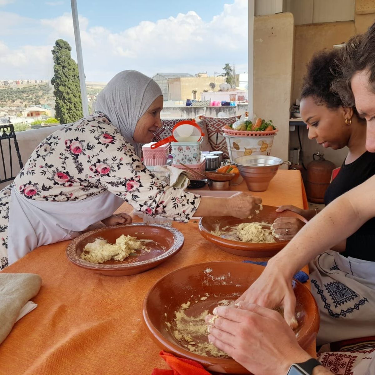 Rooftop Cooking Class in Medina with Grandmother Fatima