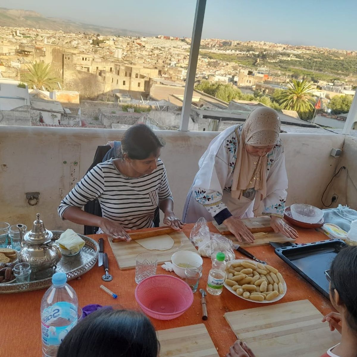 Rooftop Cooking Class in Medina with Grandmother Fatima