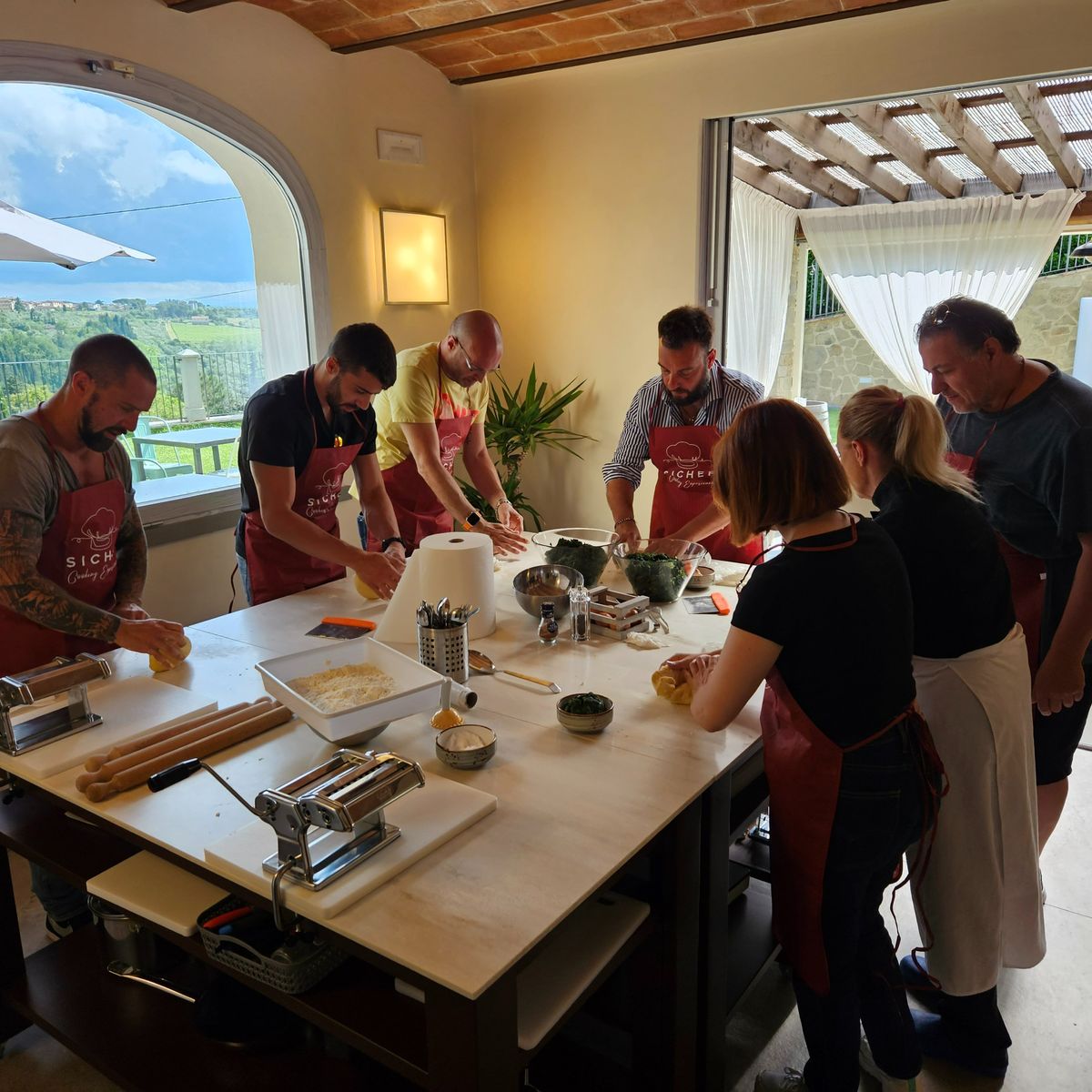 Chianti Hills Escape: Immersive Hands-On Fresh Pasta Making Class + Recipes & Wine