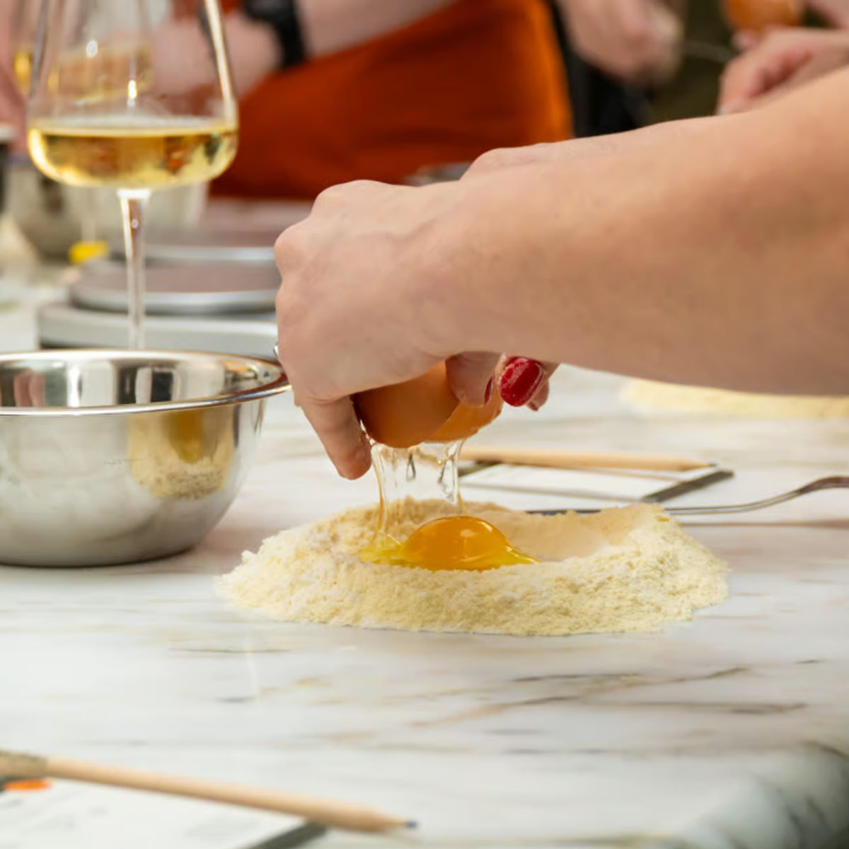 From Market to Table: Private Farmer’s Market Tour & Fresh Pasta Making Experience in Piazza Mattei  (Up to 12 Guests)
