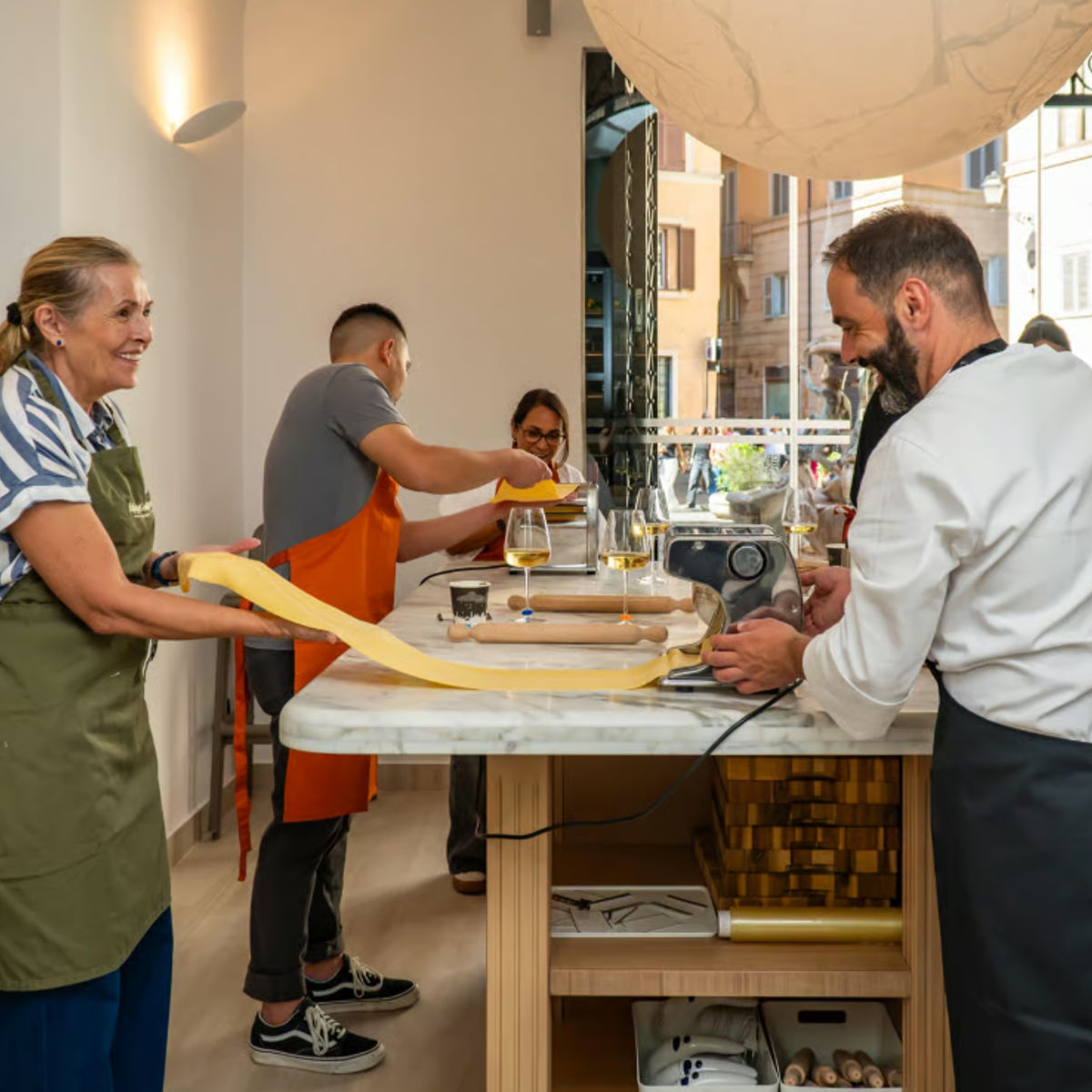 From Market to Table: Private Farmer’s Market Tour & Fresh Pasta Making Experience in Piazza Mattei  (Up to 12 Guests)