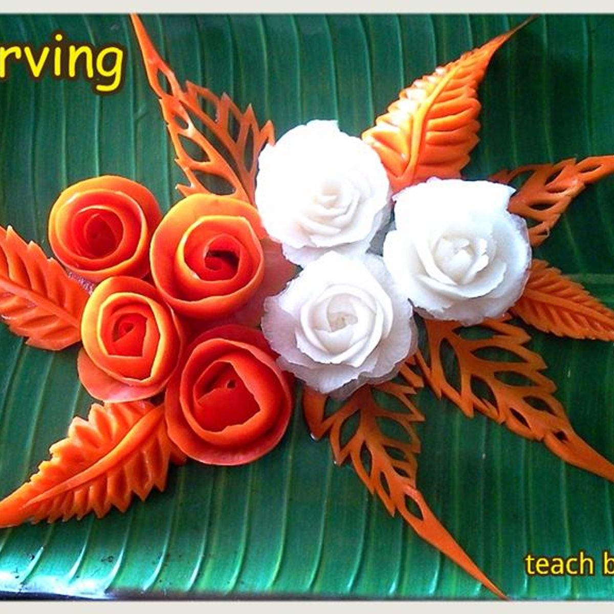 Fruit And Vegetable Carving program with Thai Master Chef at Sukho Cuisine Koh Lanta