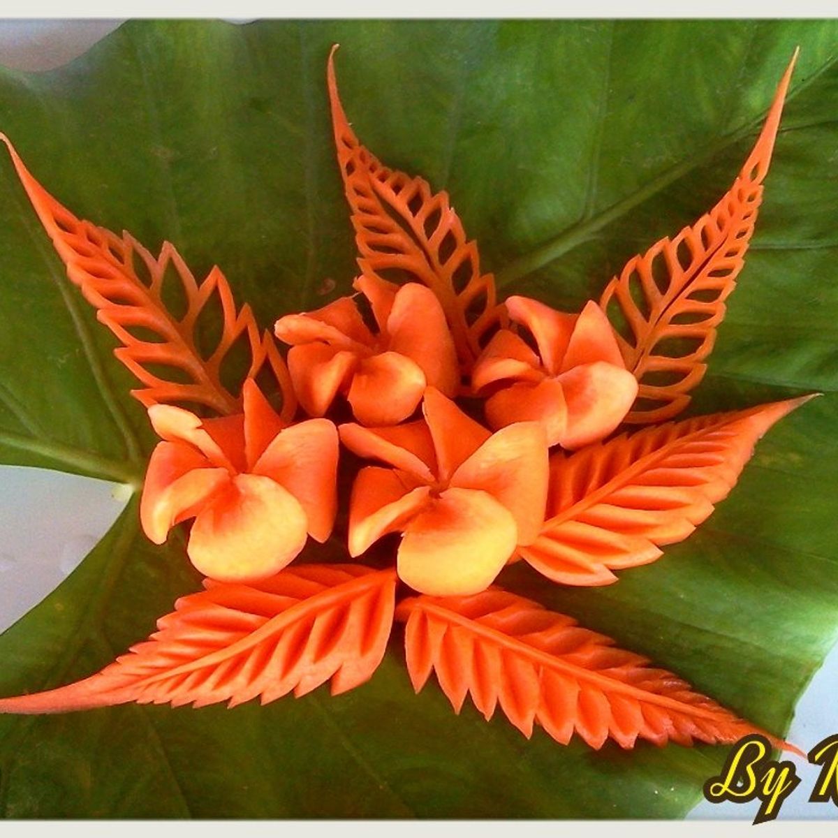 Fruit And Vegetable Carving program with Thai Master Chef at Sukho Cuisine Koh Lanta