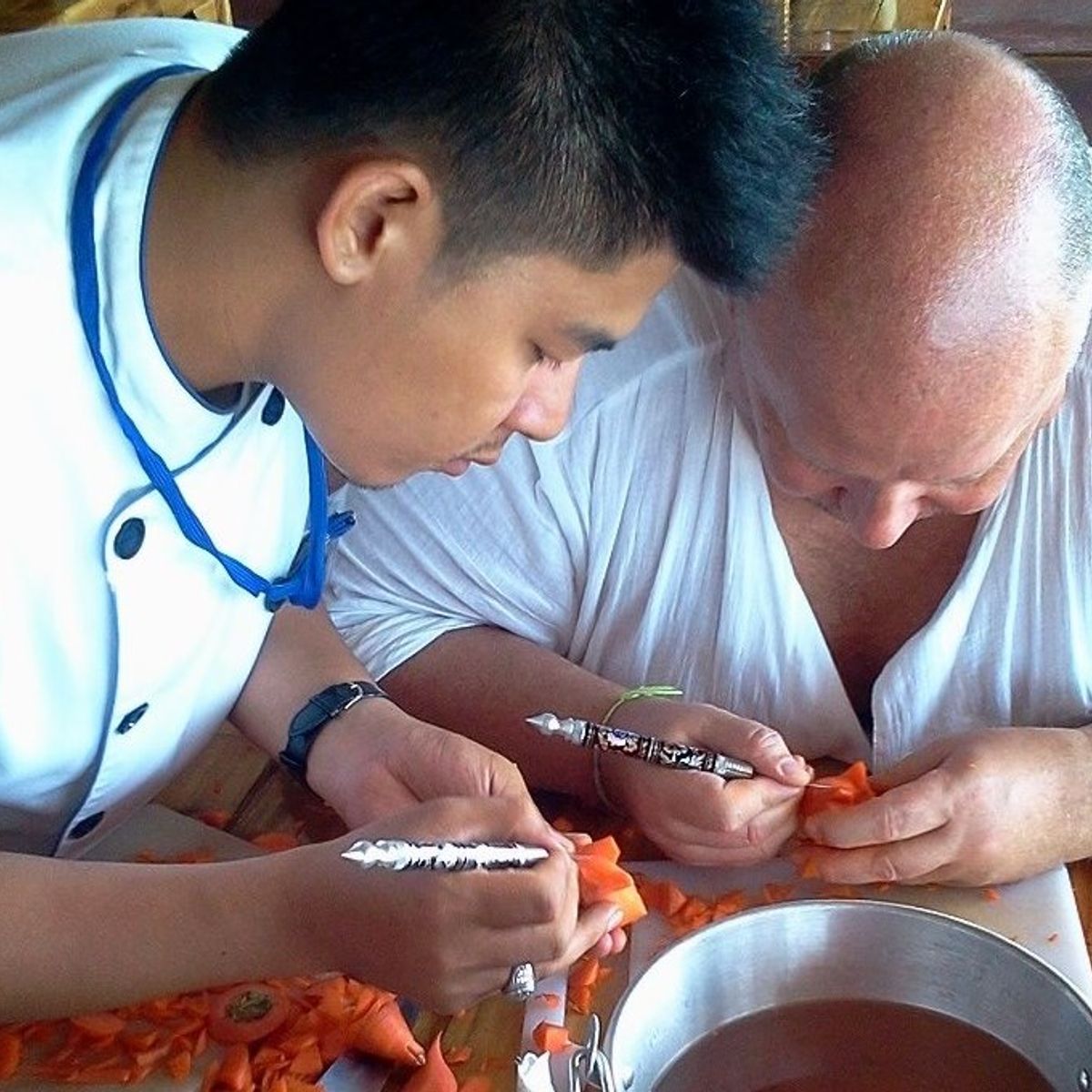 Fruit And Vegetable Carving program with Thai Master Chef at Sukho Cuisine Koh Lanta