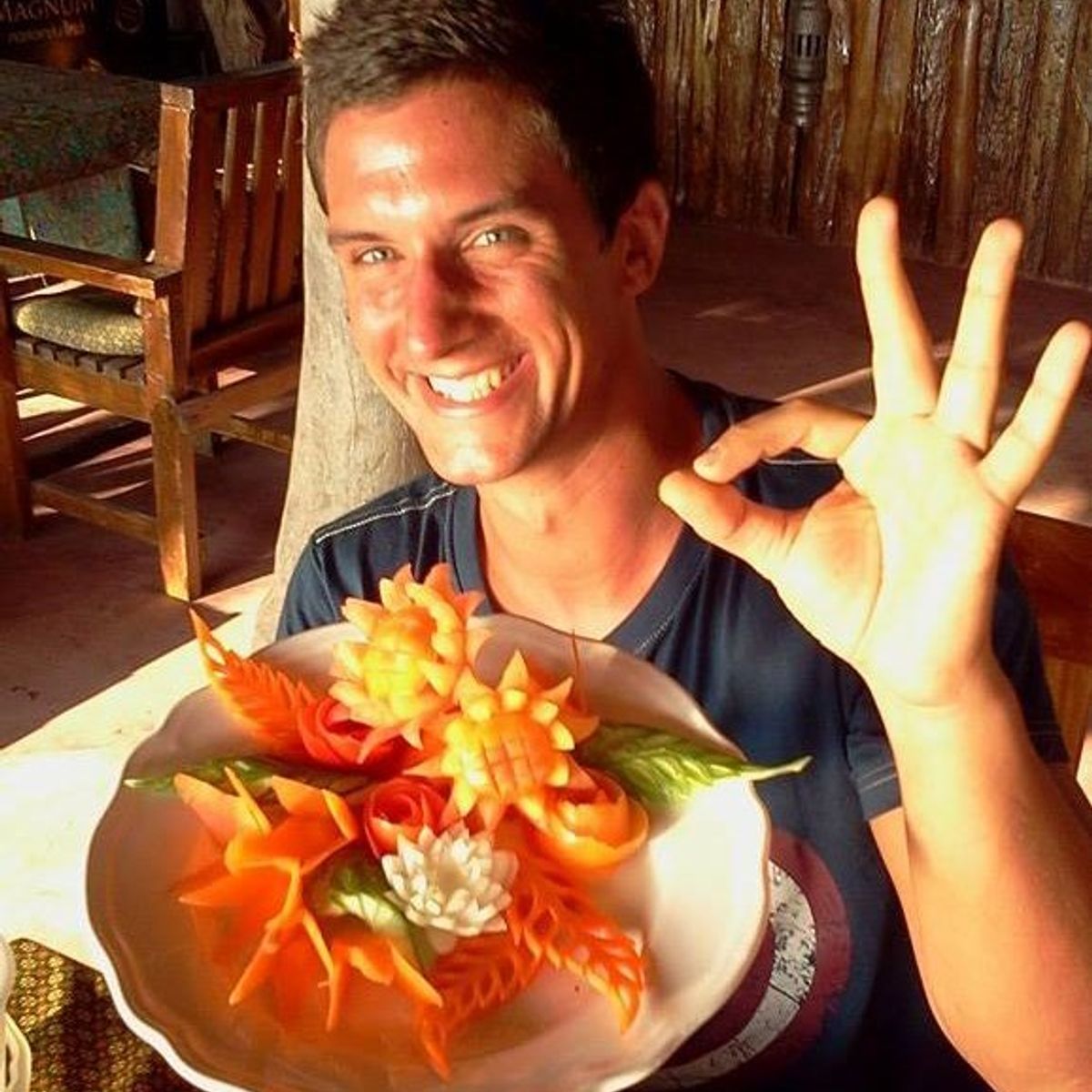Fruit And Vegetable Carving program with Thai Master Chef at Sukho Cuisine Koh Lanta