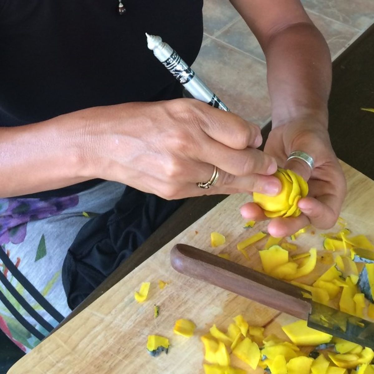 Fruit And Vegetable Carving program with Thai Master Chef at Sukho Cuisine Koh Lanta