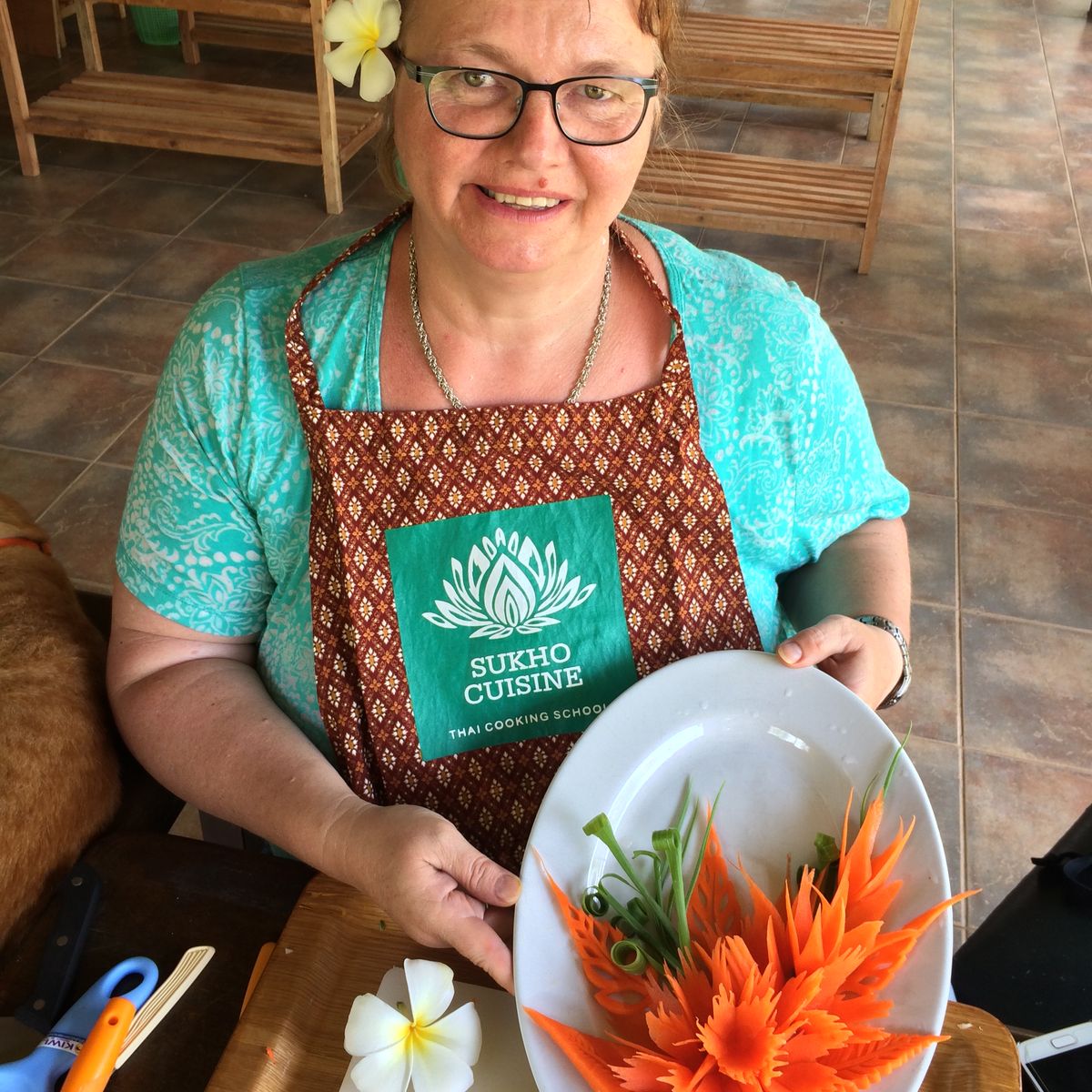 Fruit And Vegetable Carving program with Thai Master Chef at Sukho Cuisine Koh Lanta