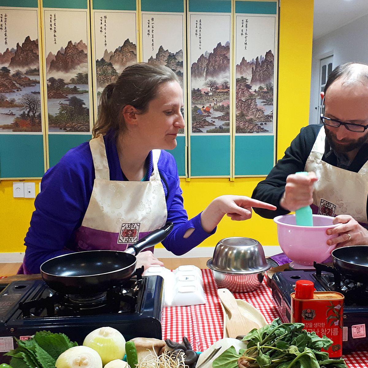 Full-Course Meal Korean Cooking Class with Local Market Tour and Culture Experience