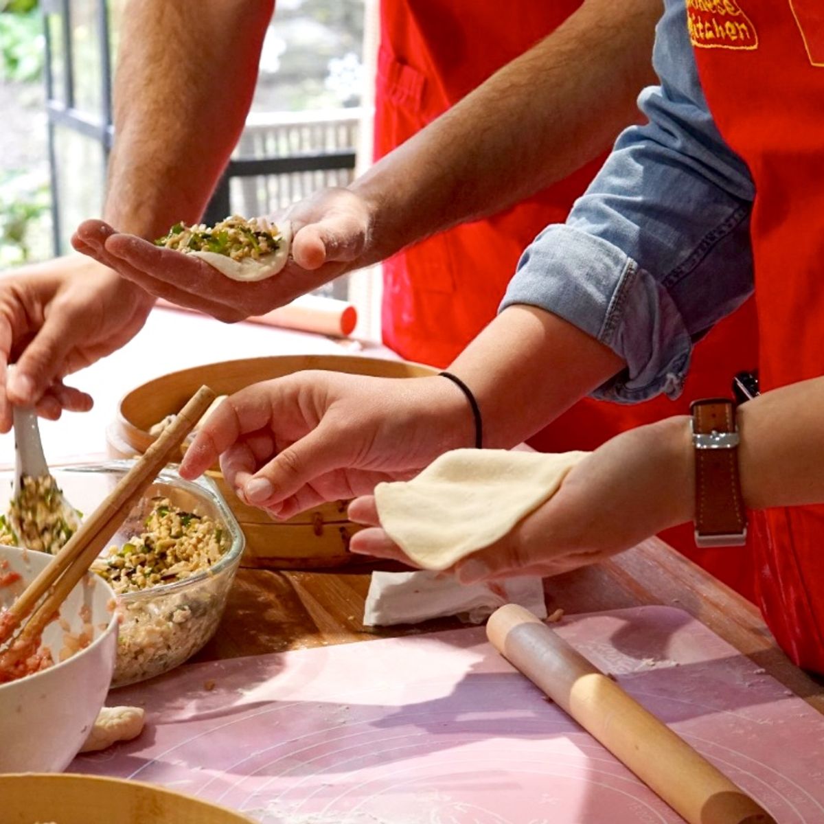 Fun Dim-Sum Cooking Class with Passionate Local Senior Chef