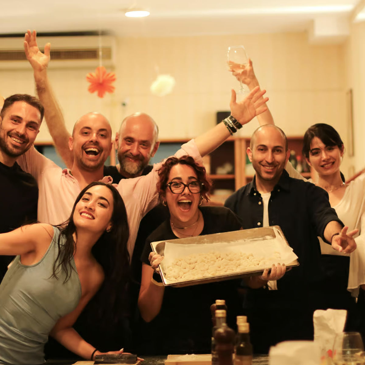 Gnocchi & Tiramisu Cooking Experience with Unlimited Wine in Rome