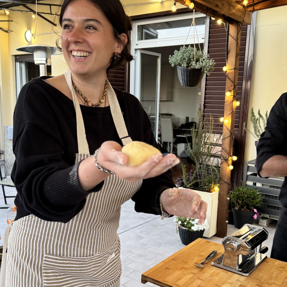 Fresh Pasta Making Class on a Private Terrace Near the Vatican Museums
