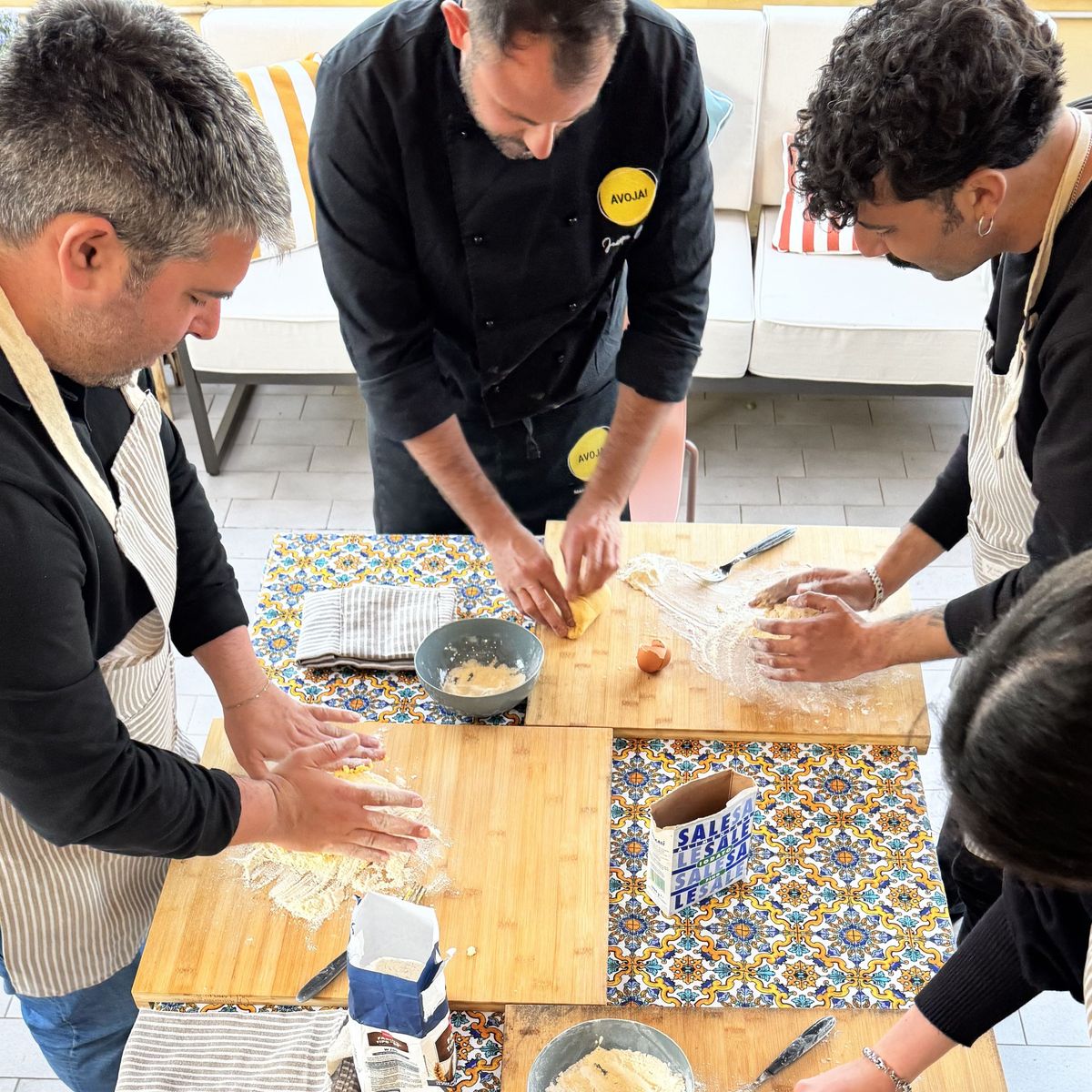 Fresh Pasta Making Class on a Private Terrace Near the Vatican Museums