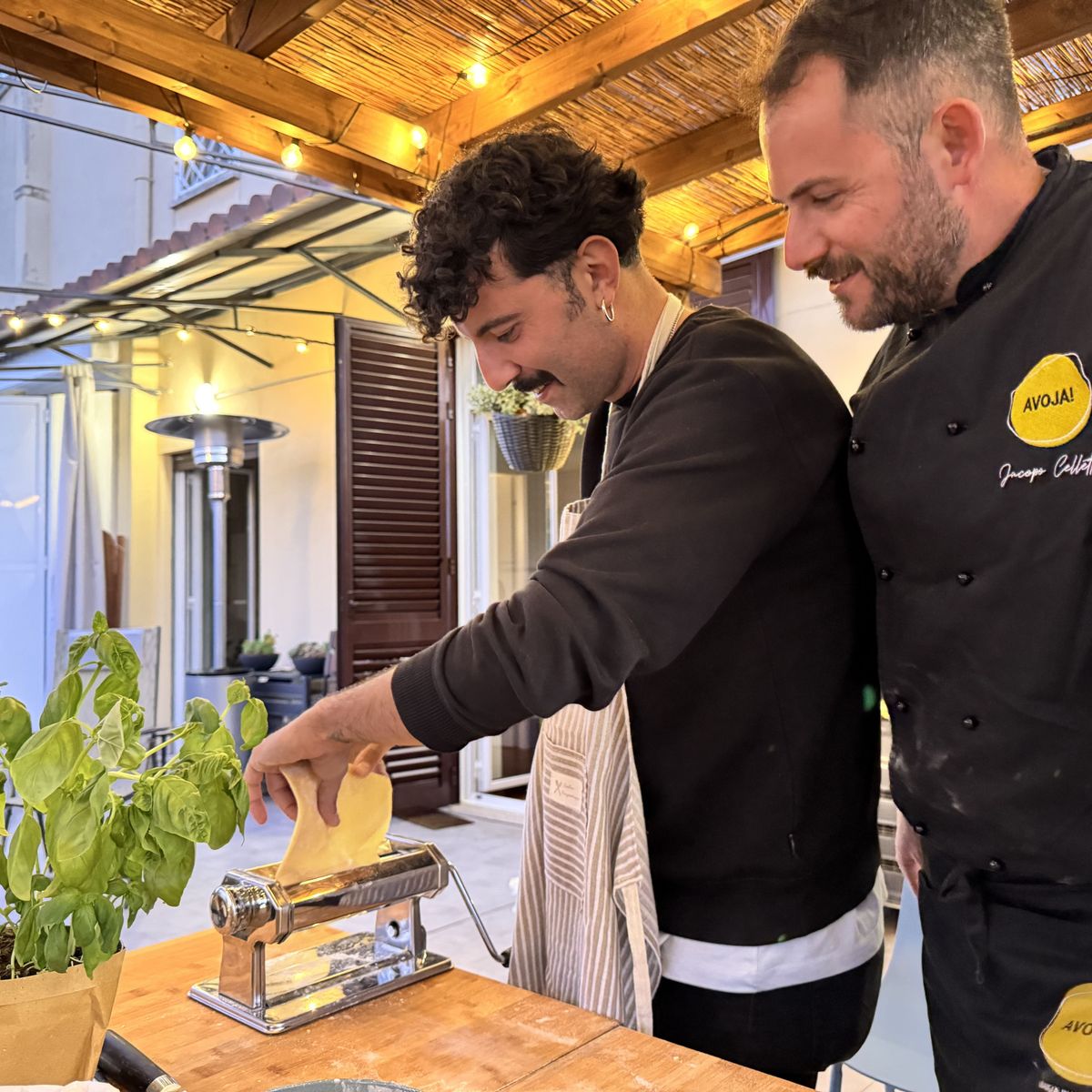 Fresh Pasta Making Class on a Private Terrace Near the Vatican Museums