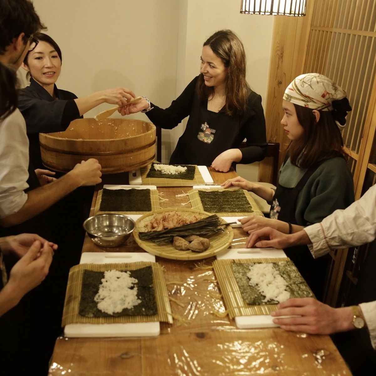 Hands-on Japanese Cooking Class for Beginners in a Restaurant by a Chef