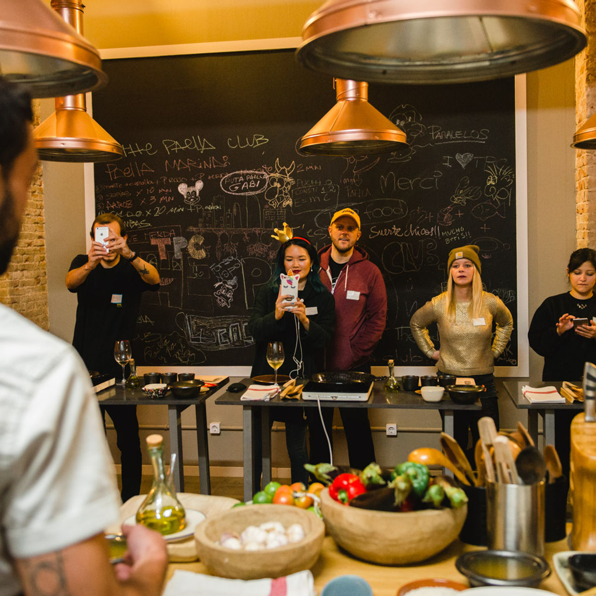 Hands-on Paella Class at The Paella Club Barcelona!