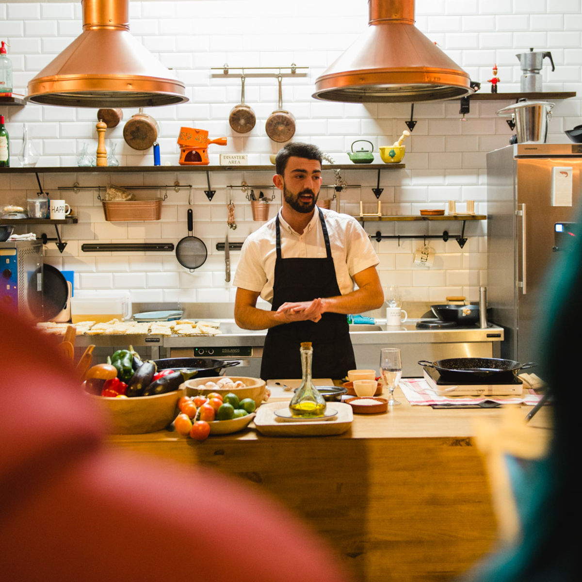 Hands-on Paella Class at The Paella Club Barcelona!