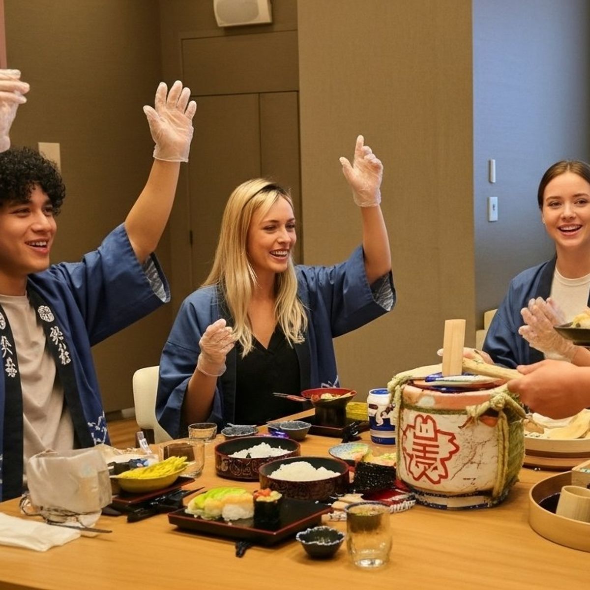 Tokyo Sushi-making: Sake Ceremony & Whisk Matcha