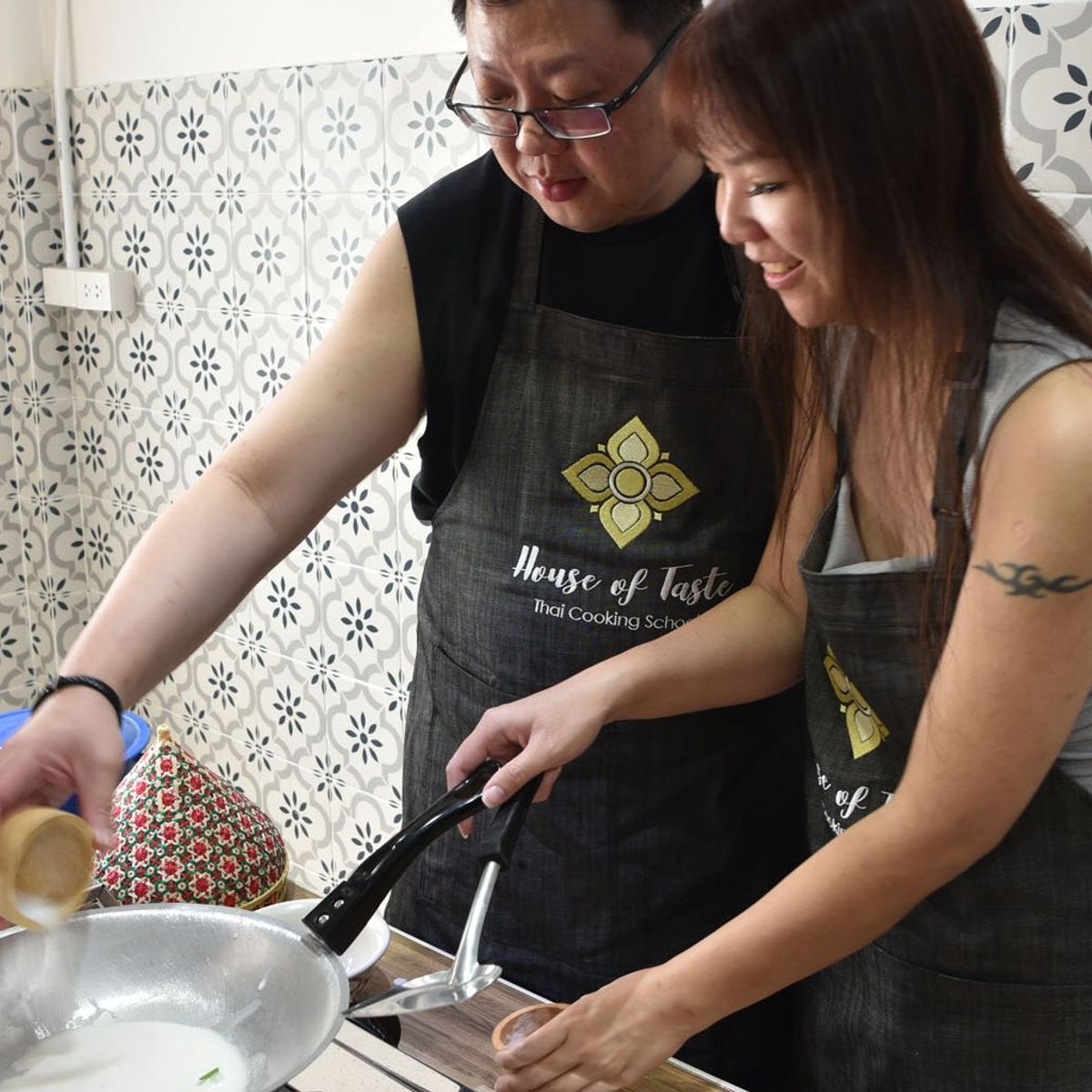 Praxisorientierter thailändischer Kochkurs & Marktbesuch in Sathon