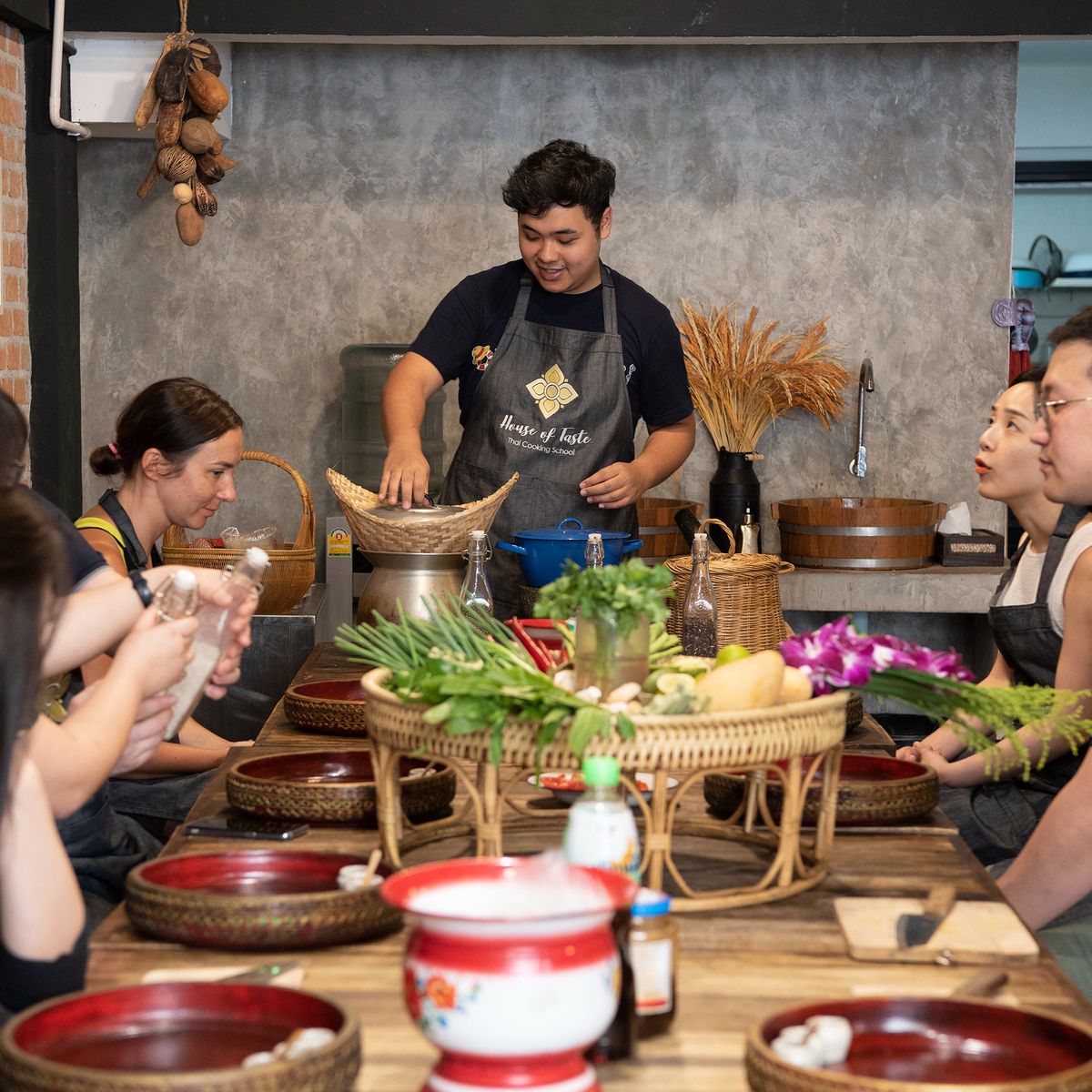 Thailändischer Kochkurs zum Mitmachen & Markttour in Sukhumvit – Pizza
