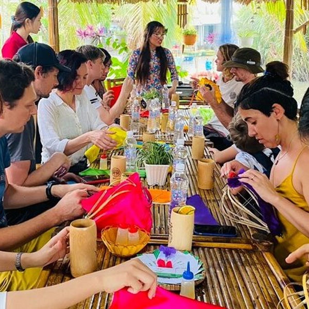 Local Market, Basket Boat and Lantern-Making Experience with Culinary Class in Hoi An