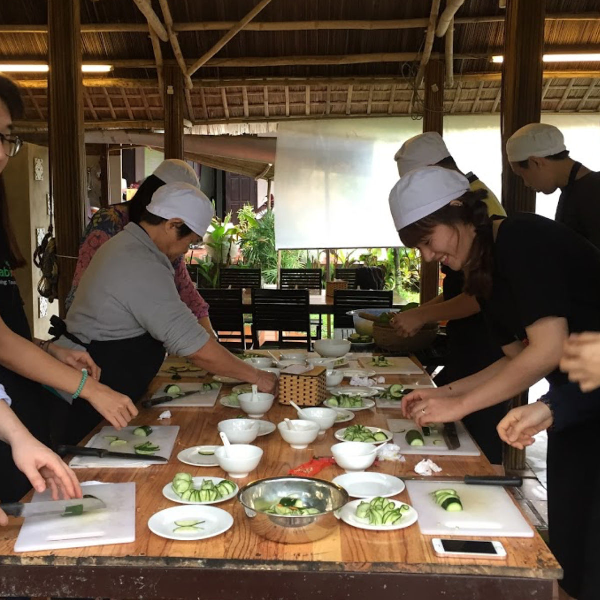 5가지 체험-쿠킹클래스, 시장투어, 바구니배, 물소타기, 발마사지(Sabirama Hoian Cooking Class)