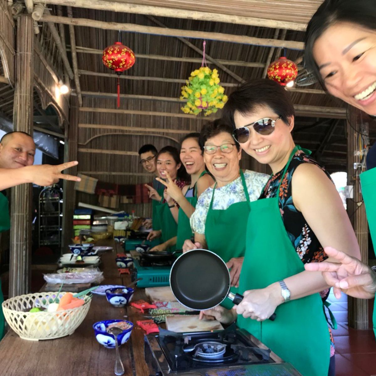 Cooking Class in Cam Thanh Coconut Forest with Market Tour