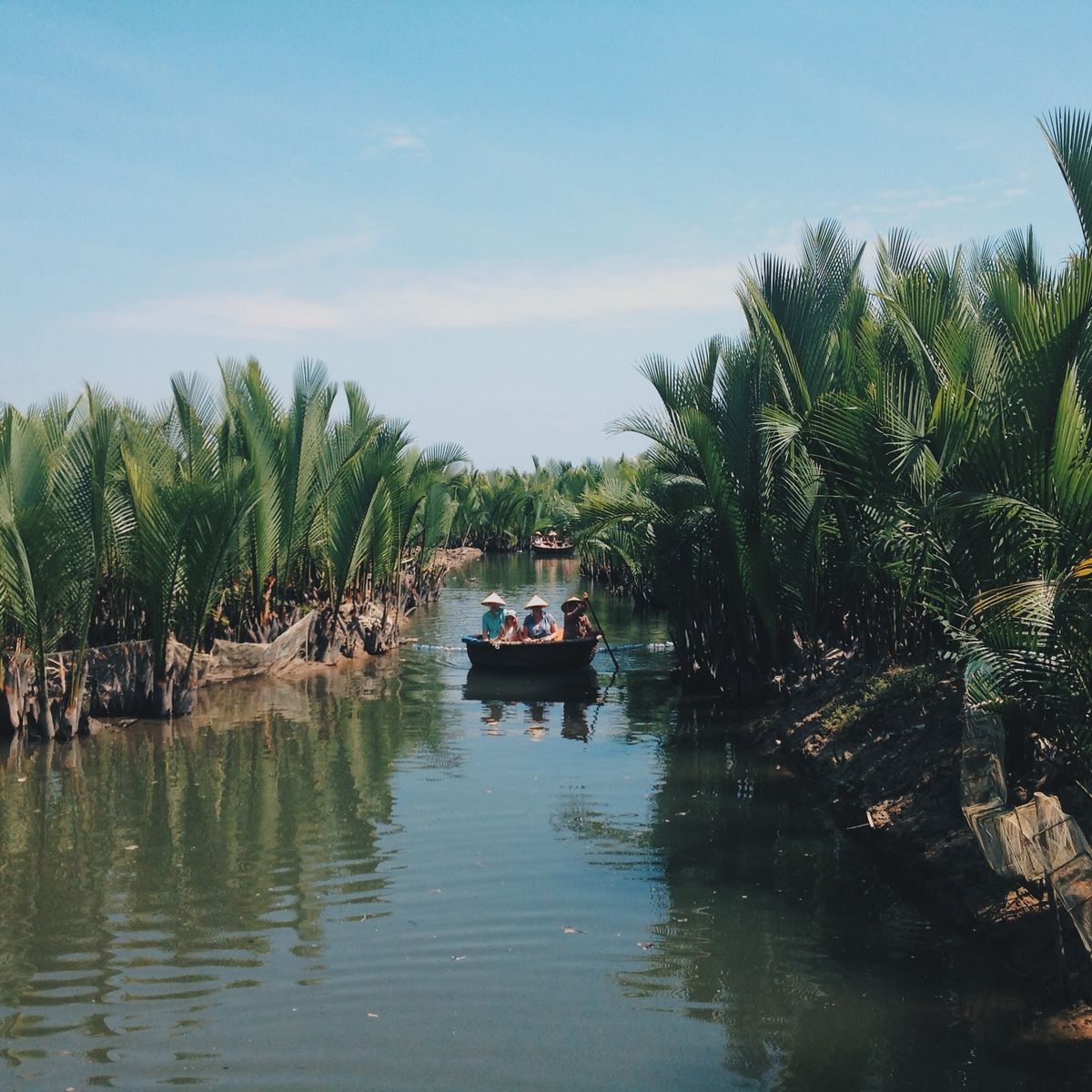 Eco-Friendly Vietnamese Cooking Class with Bamboo Boat and Market Tour