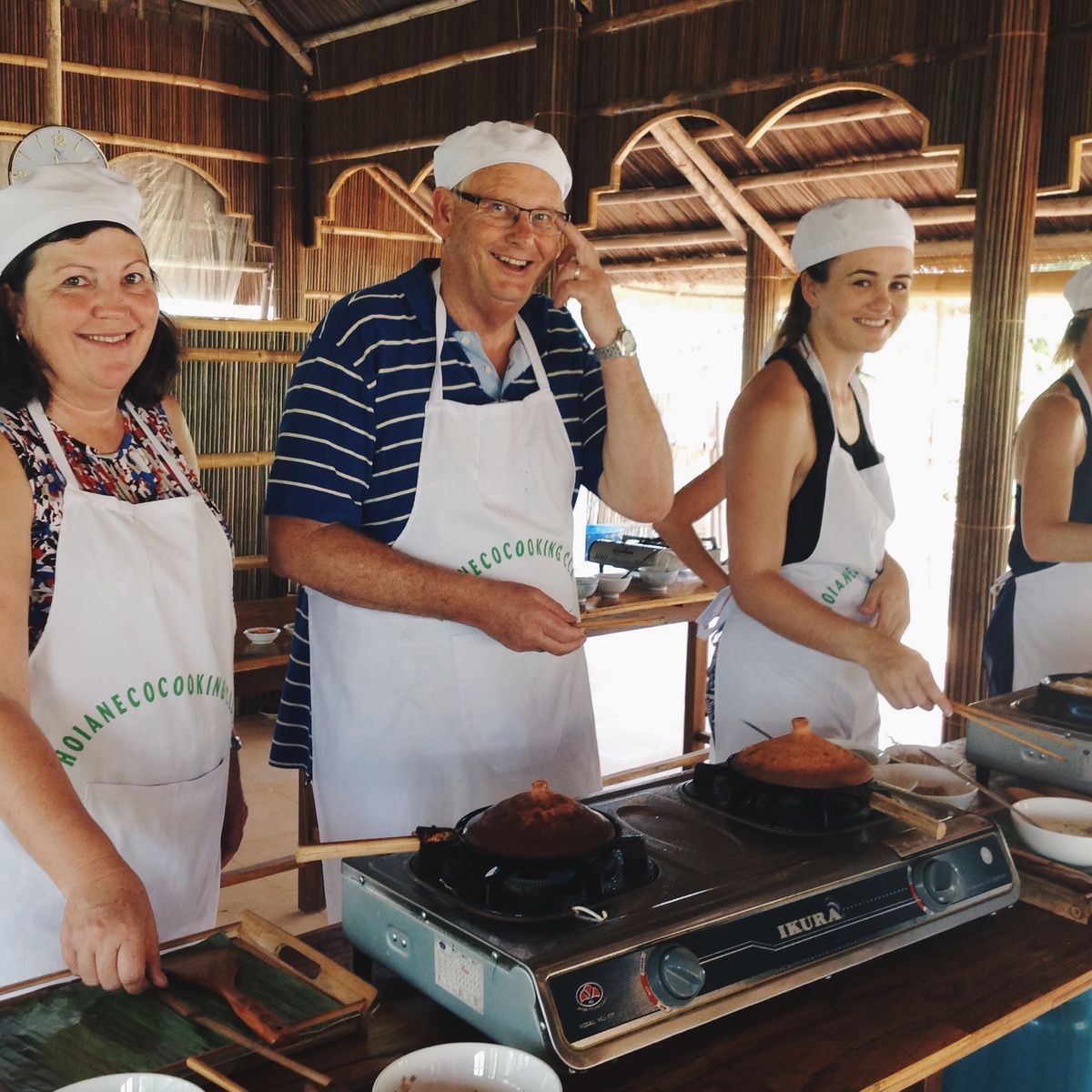 Eco-Friendly Vietnamese Cooking Class with Bamboo Boat and Market Tour