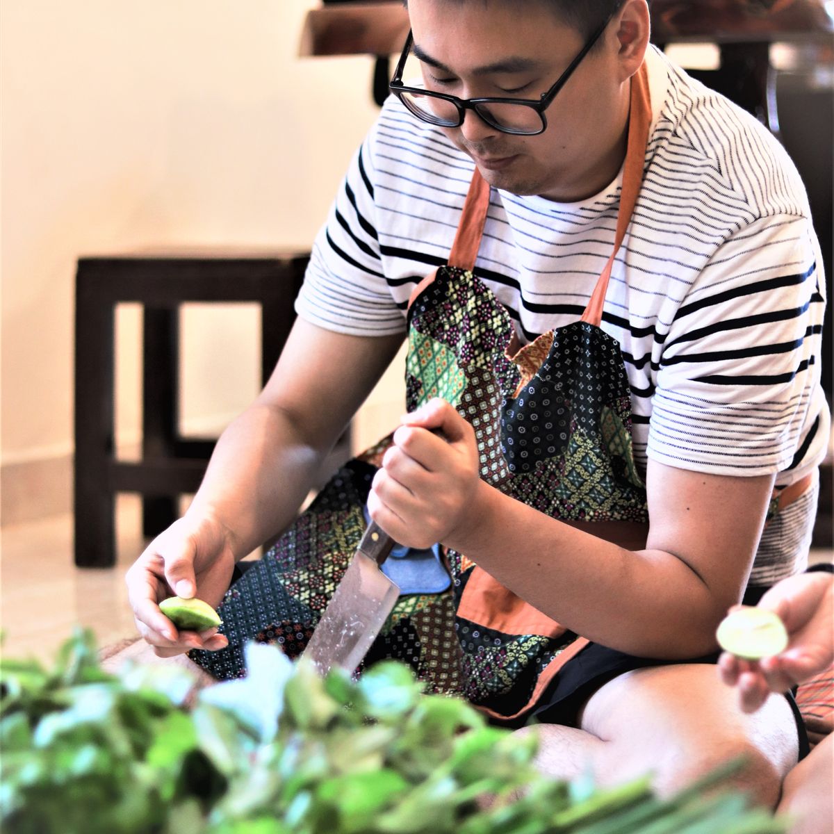 Fresh Market Tour & Authentic Thai Lunch Cooking with Passionate Chef